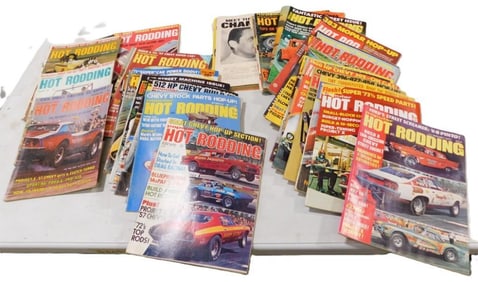 Large Lot of 1960's and 1970's Hot Rodding Magazines