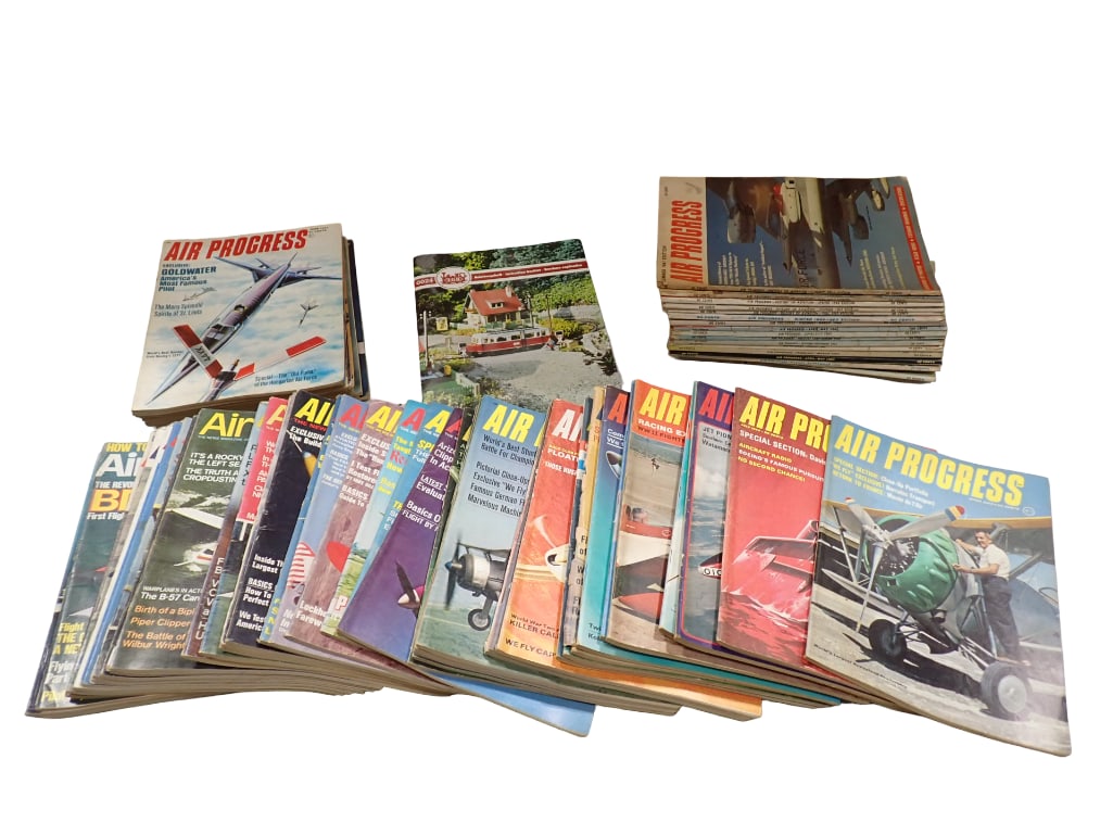 Lot of Mostly Vintage Air Progress Magazines (1 of 12)
