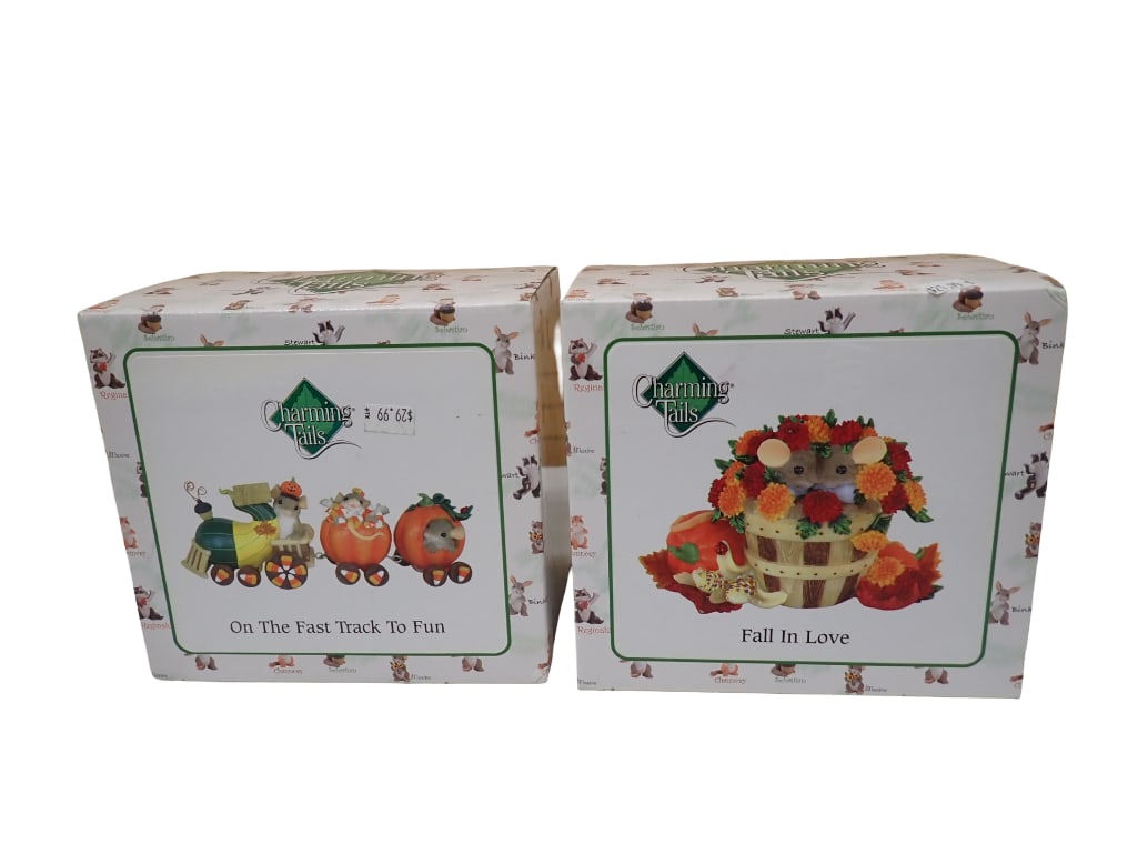 2007 Fitz & Floyd "Charming Tails" Fall Figures in Original Boxes (1 of 7)