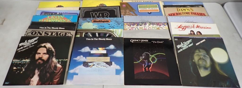 Vinyl Record Album Lot including War, Bob Seger, Quincy Jones, Leon Redbone, Moody Blues, Tom Tom Cl (1 of 10)