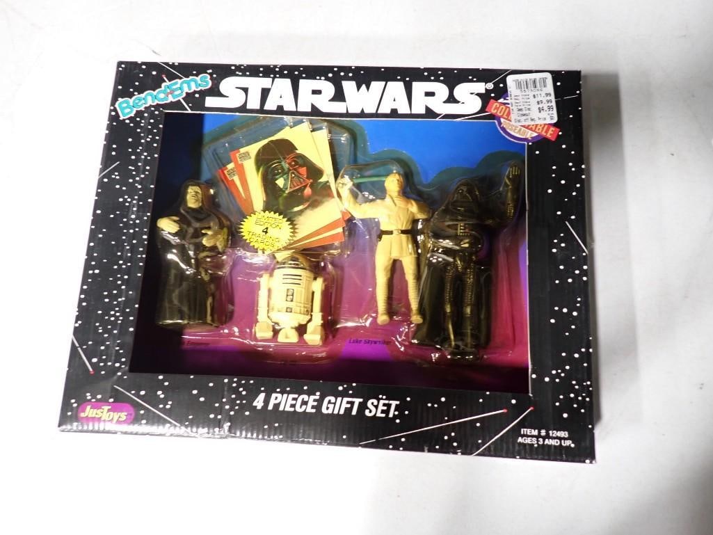 New in Package Bend-Ems Star Wars 4 Piece Gift Set plus 4 Trading Cards JusToys 12493 (1 of 4)