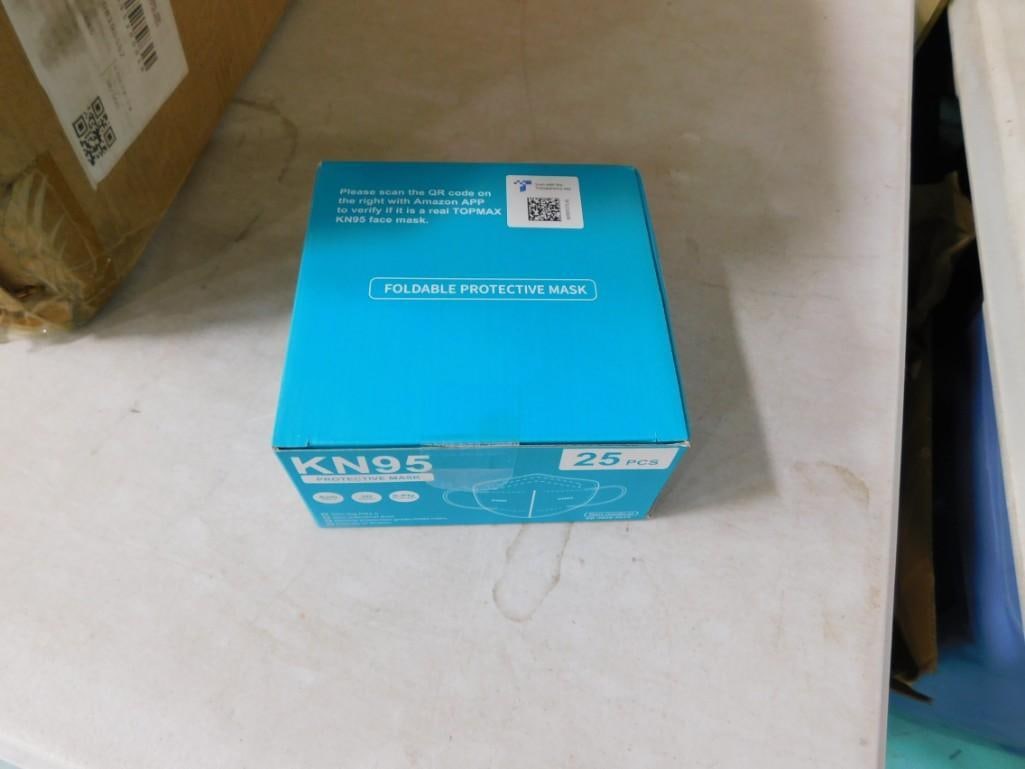 Case of 84 Boxes of KN95 Masks - Each box has 25 masks for a total of 2100 masks: Case of 84 Boxes of KN95 Masks - Each box has 25 masks for a total of 2100 masks All pictures are considered part of the description and should be examined carefully by bidders. Live Auctioneers is no