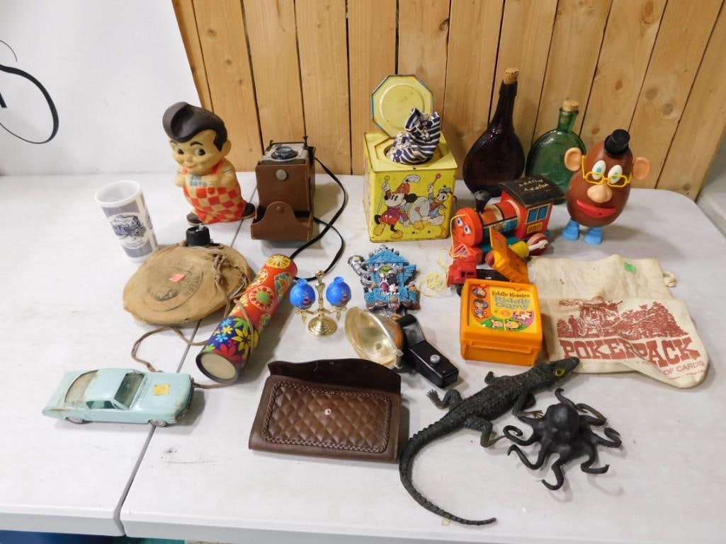 Misc. Lot including Vintage Toys, etc.  Liddle Kiddles Riddle Game, Fisher Price Huffy Puffy, Big Bo (1 of 16)