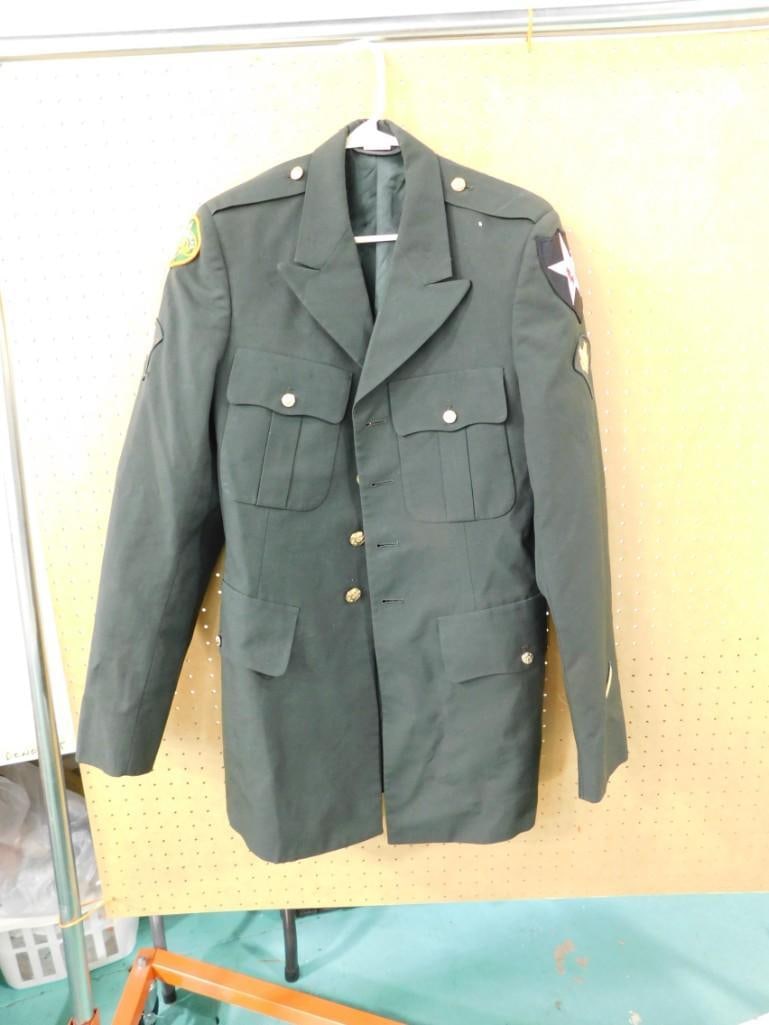 US Army 2nd Division Infantry Desert Storm Military Jacket size 38XL (1 of 9)