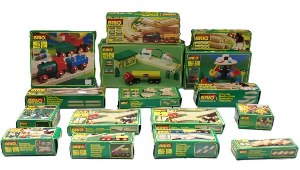 Brio Train Sets and Accessories sets - tracks, cars, etc.: Brio Train Sets and Accessories sets - tracks, cars, etc. All pictures are considered part of the description and should be examined carefully by bidders. Live Auctioneers is now offering Live Shippin
