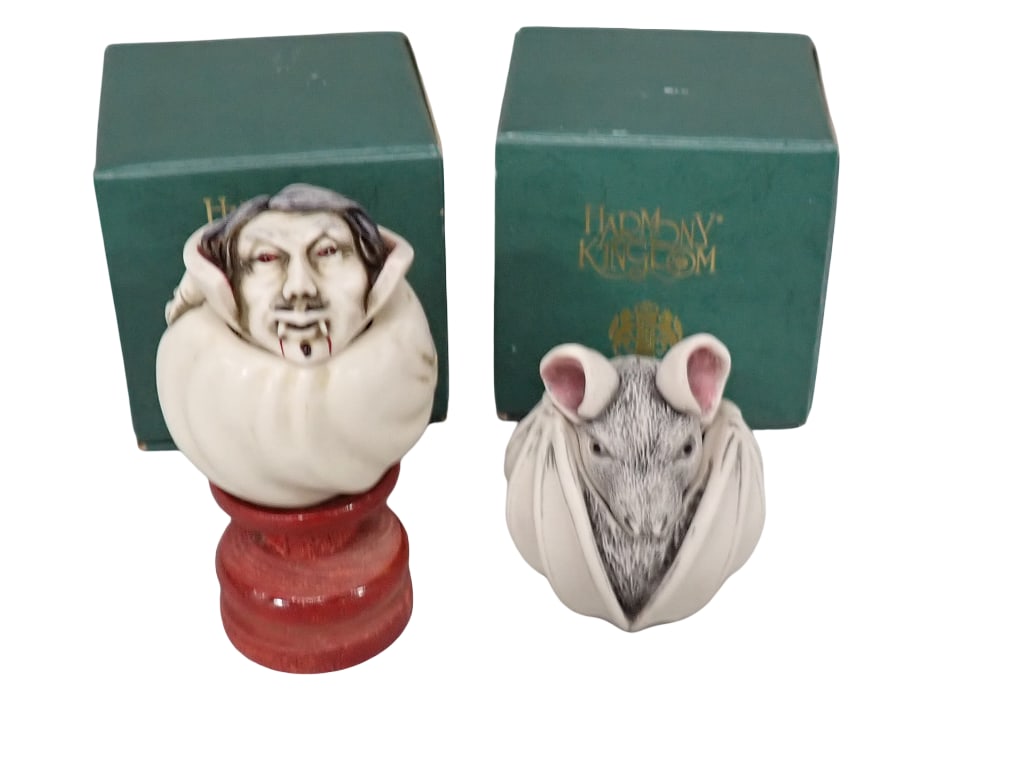 2 Harmony Kingdom Roly Poly Trinket Boxes incl Fang and Bela with Original Boxes (1 of 4)