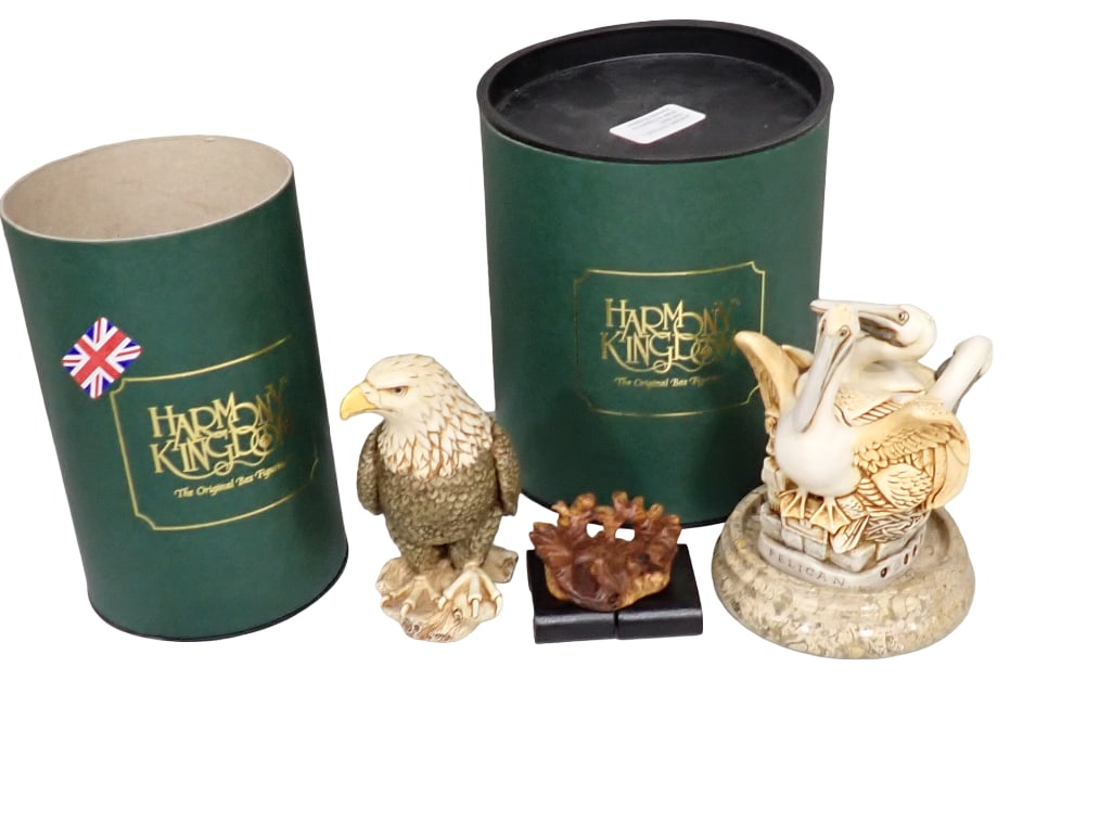 2 Harmony Kingdom Trinket Boxes incl Brave Heart Eagle and Pell Mell Pelicans (1 of 5)