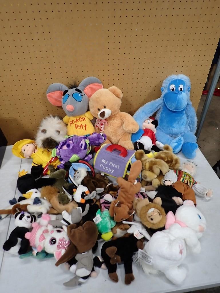 Plush Lot incl Ty Beanie Babies, Teeny Beanies, Disney, Gantz Animals Etc (1 of 6)