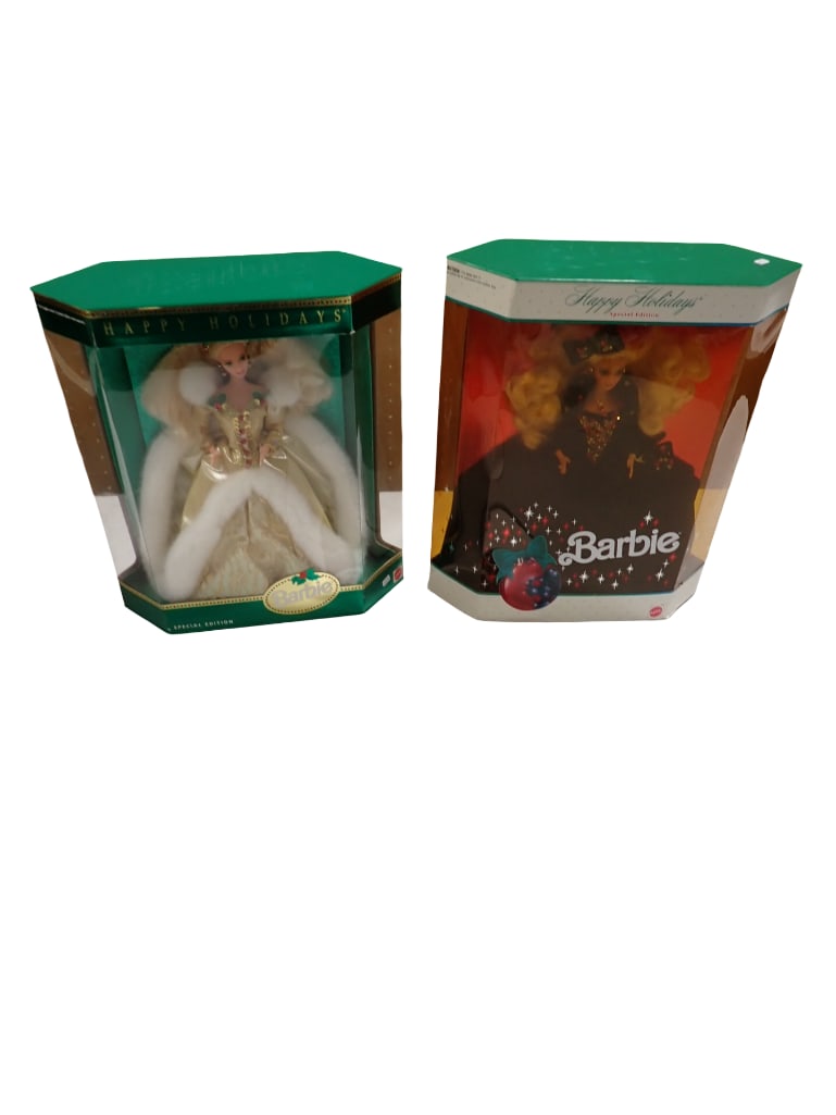 2 Barbie Dolls New in Box incl 1994 Happy Holidays Barbie and 1991 Happy Holidays Barbie (1 of 7)