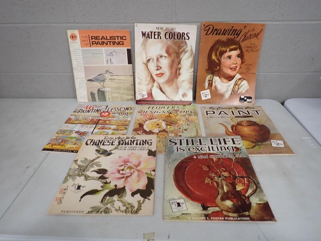 Lot of Painting Books including Still Life, Water Colors, Drawing, Painting Lessons in Oil, etc. (1 of 8)
