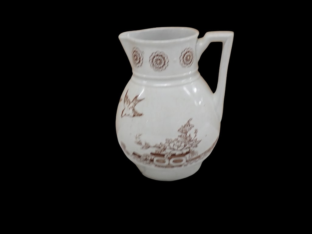 Antique Ironstone Transferware Pitcher (1 of 6)