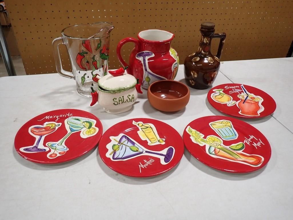 Bar and Kitchen Items incl Tropics by Nanette Vacher for Ambiance, etc (1 of 12)