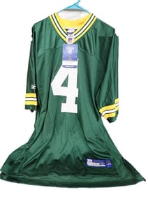 New with Tags Brett Favre Green Bay Packers Reebok Football Jersey Size XL