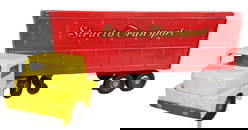 Vintage Structo Transport Pressed Steel Semi Trailer Truck