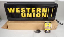 Western Union Light Up Advertising Sign with original Box