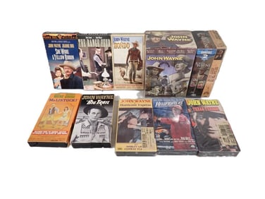 Lot of Vintage Movies including John Wayne Box Set and other John Wayne Movies, etc.