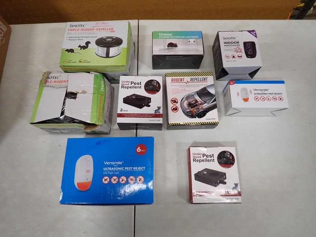 Lot of assorted Pest Control including Rodent Repeller, Ultrasonic Repellent and Air Purifier, Insec (1 of 9)