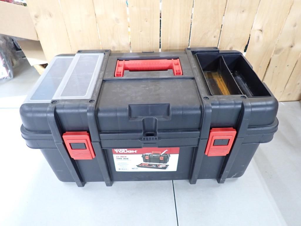 22 Inch Tool Box full of assorted Tools including Ratcheting Cargo Straps (1 of 7)
