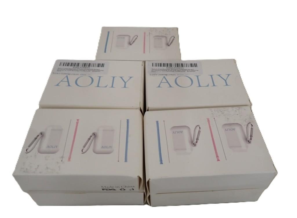 10 New Packages of 2 Each Aoliy Collapsible Reusable Straws (1 of 4)