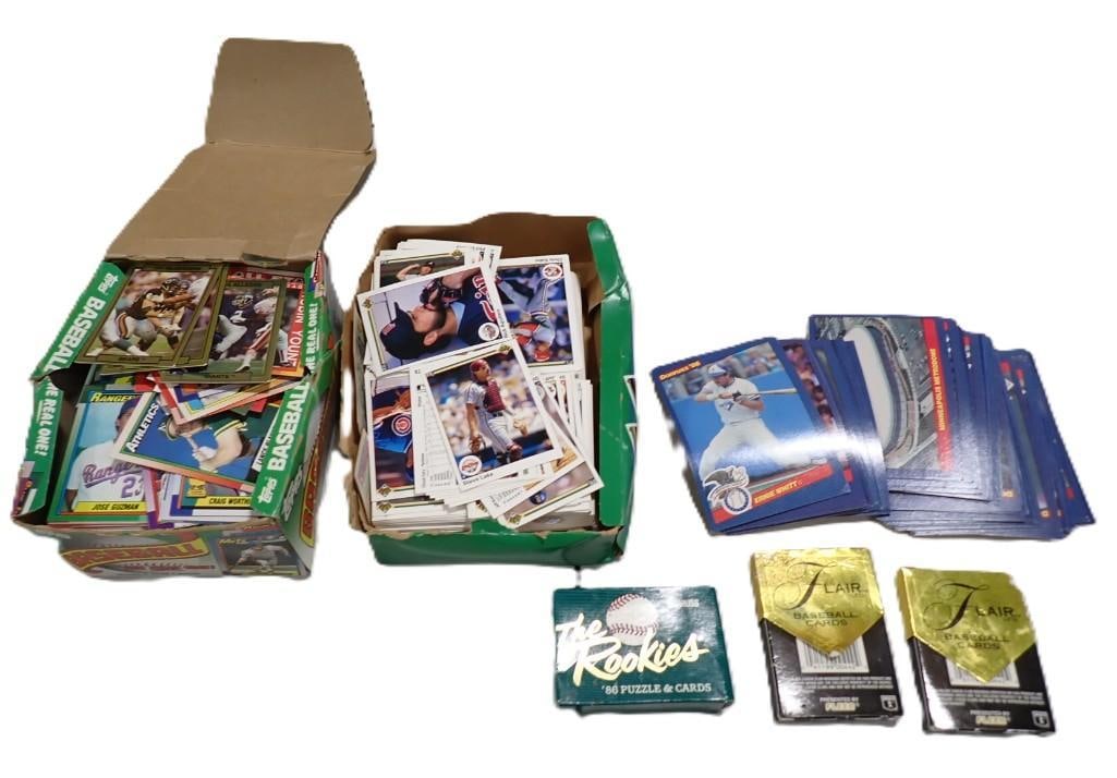 Lot of assorted Baseball Cards including Rookies, 1980's, Flair, etc. (1 of 6)