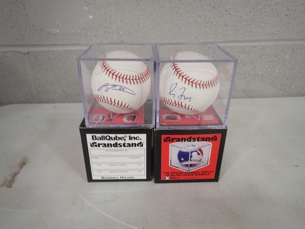 Two Autographed Baseballs with Cases - No COAs (1 of 5)