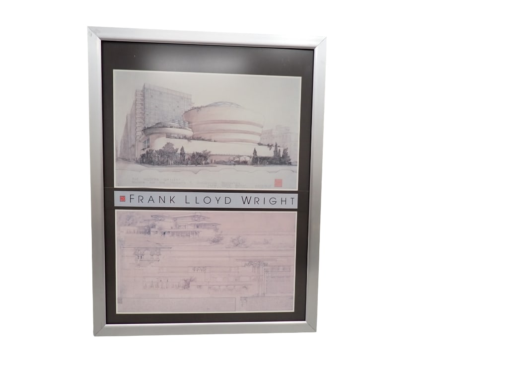 Frank Lloyd Wright Framed Print 19" x 24 3/4" (1 of 5)