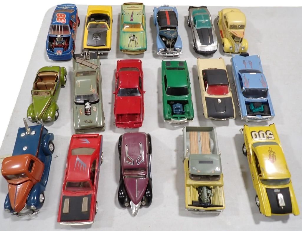 Lot of 17 Vintage Cars from Car Model Kits (1 of 9)