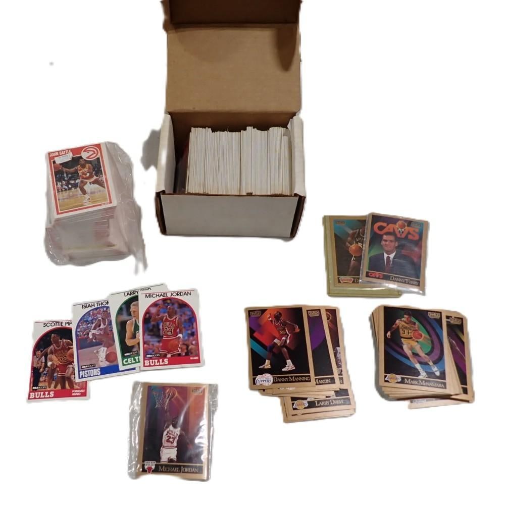 Basketball Cards including a bunch of Chicago Bulls, Michael Jordan, Stars, etc.: Basketball Cards including a bunch of Chicago Bulls, Michael Jordan, Stars, etc. All pictures are considered part of the description and should be examined carefully by bidders. Live Auctioneers is no