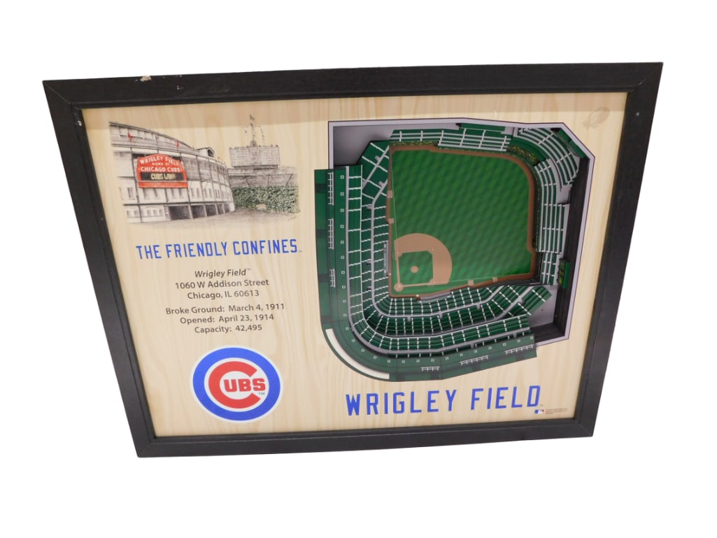 Wrigley Field Chicago Cubs 3D Plaque or Wall Hanging The Friendly Confines (1 of 16)