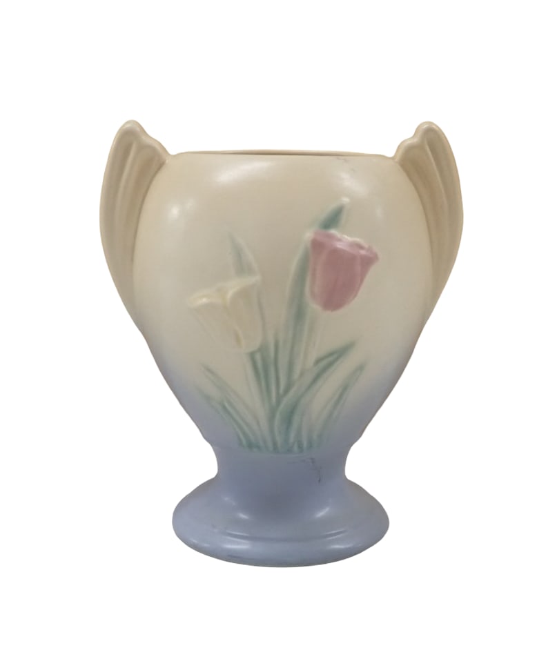 Vintage Hull Pottery Vase in Sueno Tulip Pattern (1 of 7)