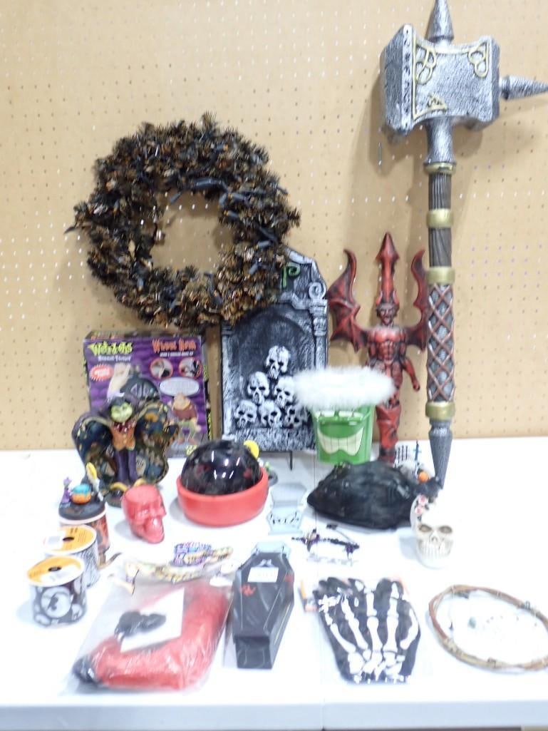 Lot of assorted Halloween Decor including some new in package (1 of 11)