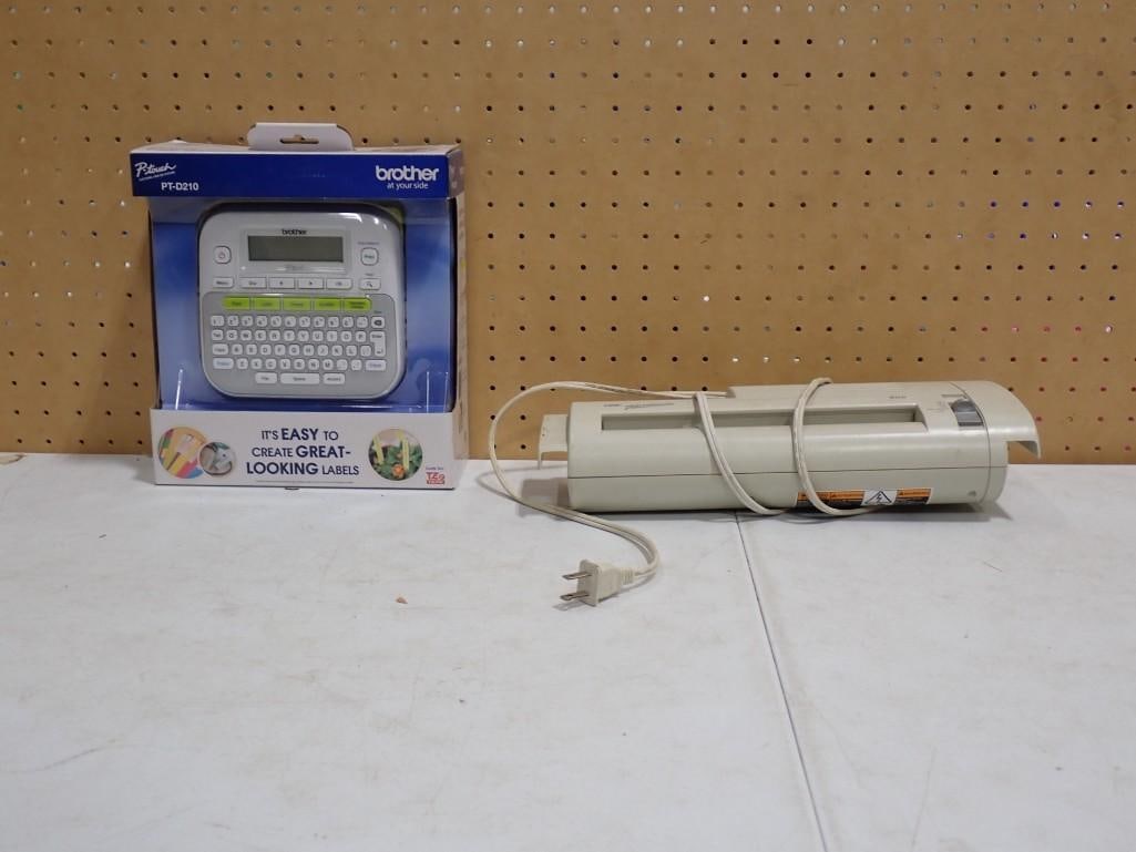 Brother P-Touch PT-D210 Label Maker New in Package and a Used Paper Shredder (1 of 6)