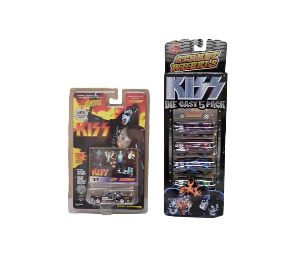 Kiss Racing Champions Street Wheels Die Cast Cars 5 Pack and Johnny Lightning Kiss Gene Simmons (1 of 7)