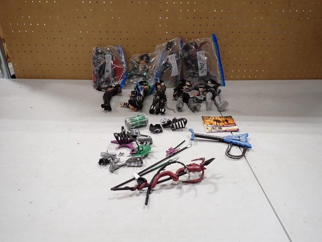 Lot of Kiss Action Figures and Accessories, etc.: Lot of Kiss Action Figures and Accessories, etc. All pictures are considered part of the description and should be examined carefully by bidders. Live Auctioneers is now offering Live Shipping through
