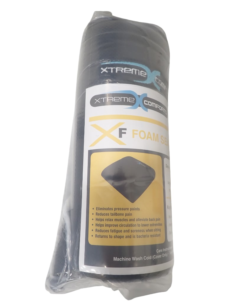 Xtreme Comfort Foam Seat Cushion New in Package: Xtreme Comfort Foam Seat Cushion New in Package . The folded out one is an example. You will get one that is new in the package. Chair not included. Very comfortable. Live Auct