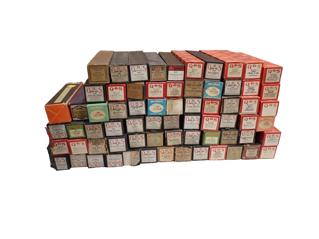 Large Lot of Piano Rolls Mostly QRS: Large Lot of Player Piano Rolls Mostly QRS All pictures are considered part of the description and should be examined carefully by bidders. Live Auctioneers is now offering Live Shipping through the