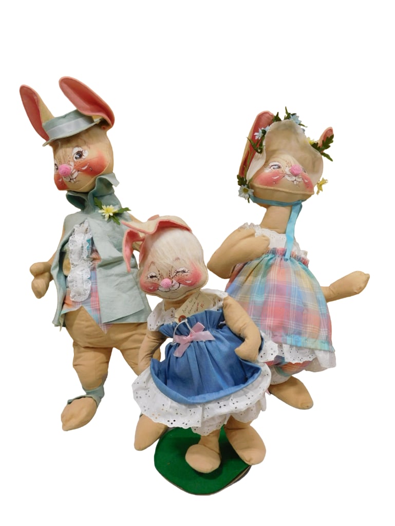 3 Annalee Dolls Rabbits or Bunnies Great for Easter (1 of 15)