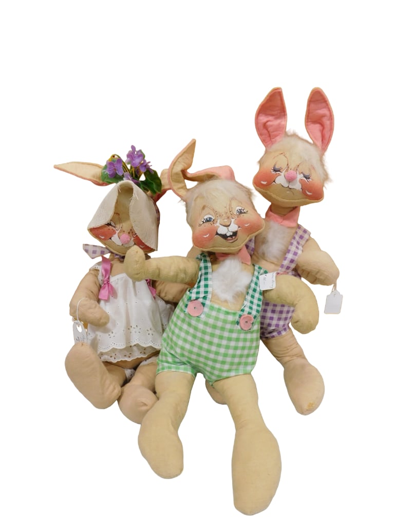 3 Annalee Dolls Rabbits or Bunnies Great for Easter (1 of 9)