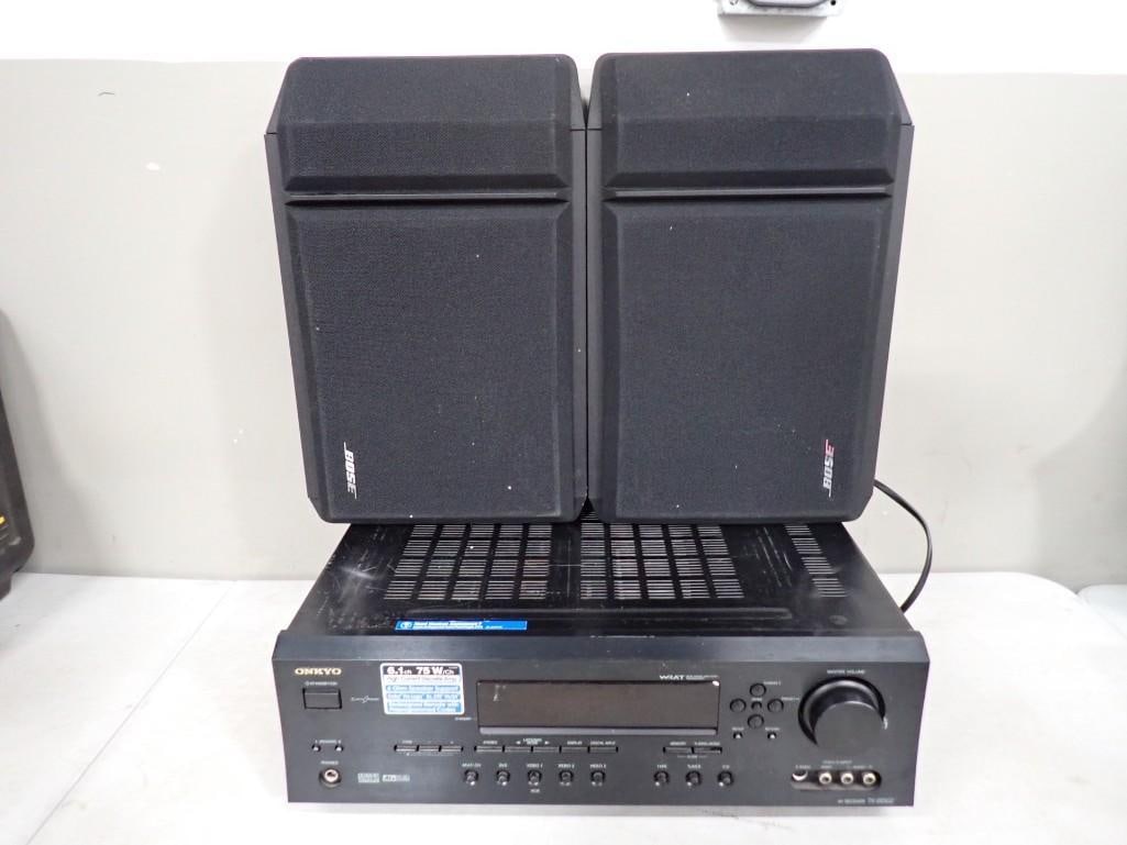 Onkyo AV Receiver Model No TX-SR502 with a Pair of Bose Speakers (1 of 12)