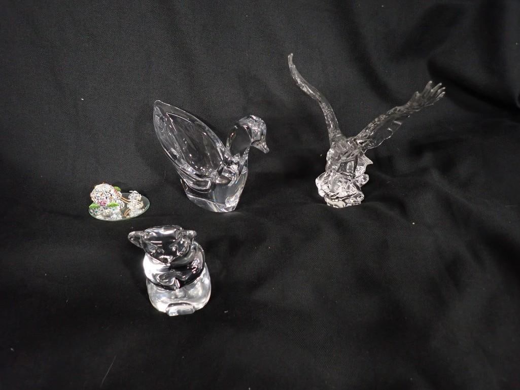 Swarovski Crystal Lot including Bear, Bird, Duck, Rabbits on a mirror (1 of 19)