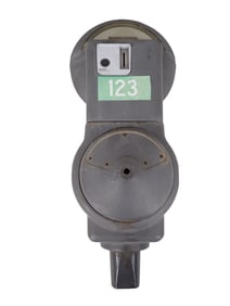 Vintage Parking Meter No 123