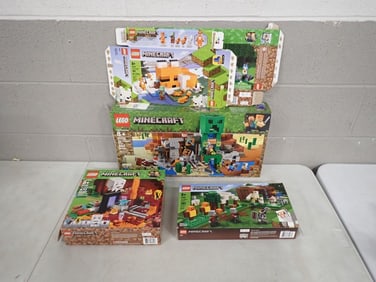 Log of Lego Minecraft Pieces and Boxes Possible Sets