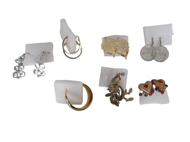 Lot of Costume Jewelry Earrings