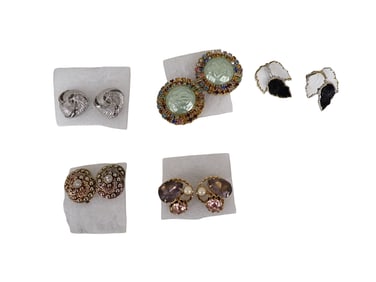 Lot of Vintage Costume Jewelry Earrings
