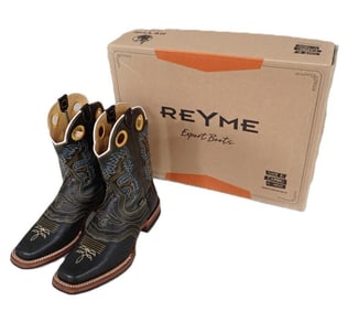 New with Box Pair of Reyme Cowboy Boots - Size US 8, Mexico Size 27