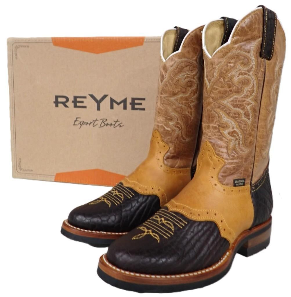 New with Box Pair of Reyme Cowboy Boots - Size US 8.5, Mexico Size 27.5: New with Box Pair of Reyme Cowboy Boots - Size US 8.5, Mexico Size 27.5 All pictures are considered part of the description and should be examined carefully by bidders. Live Auctioneers is now offerin
