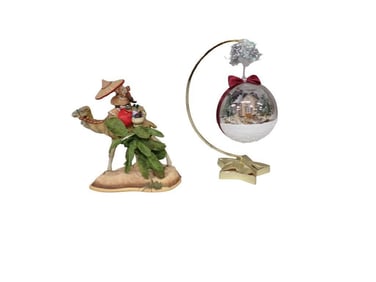 Santa's World Travels Collection Maruri "Desert Trip" Limited Edition and ornament with a star stand