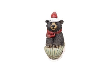 Stone Bunny Bear Sleigh Figure Telle M. Stein 2002