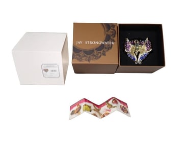 Jay Strongwater Medium Butterfly Clip Ornament in Original Box