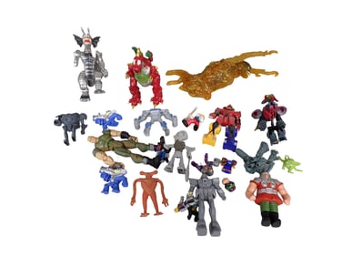 Lot of Action Figures and Small Toys incl GI Joe Sigma 6, UFO Files, Etc